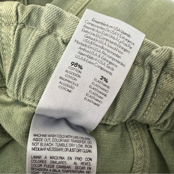 MOTHER Women's Straight Leg Jeans in Sage Green - Picture 13 of 14